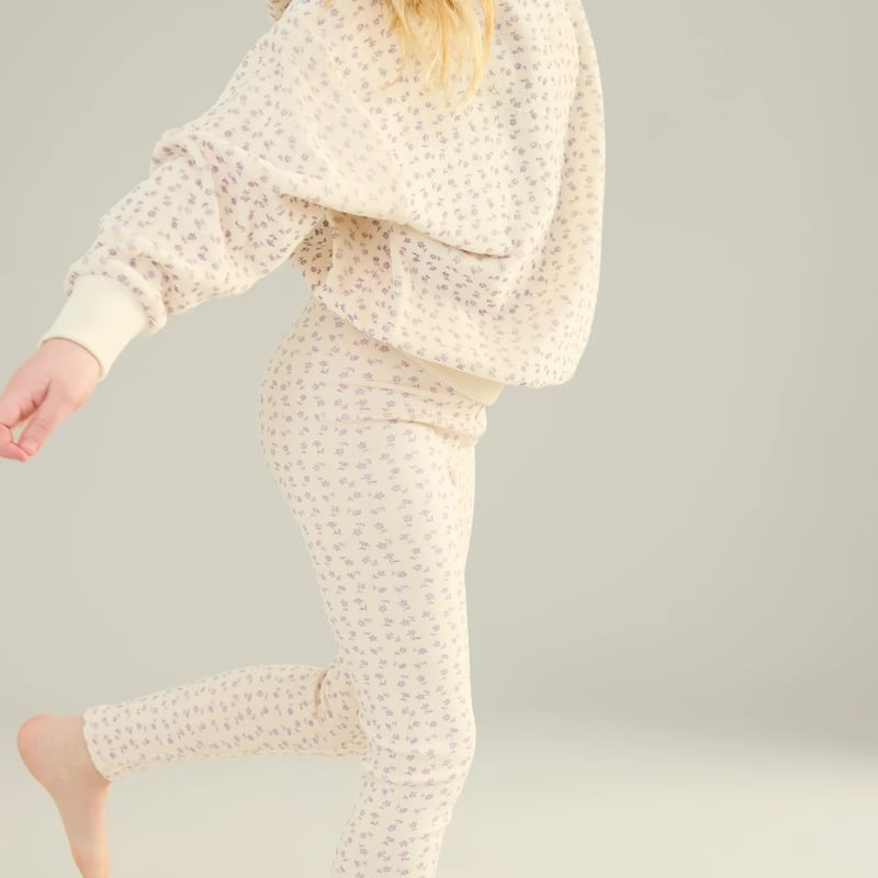 soor ploom エッセンシャル レギンス 2y SOOR PLOOM 】Stretch Legging, Chicweed Print,