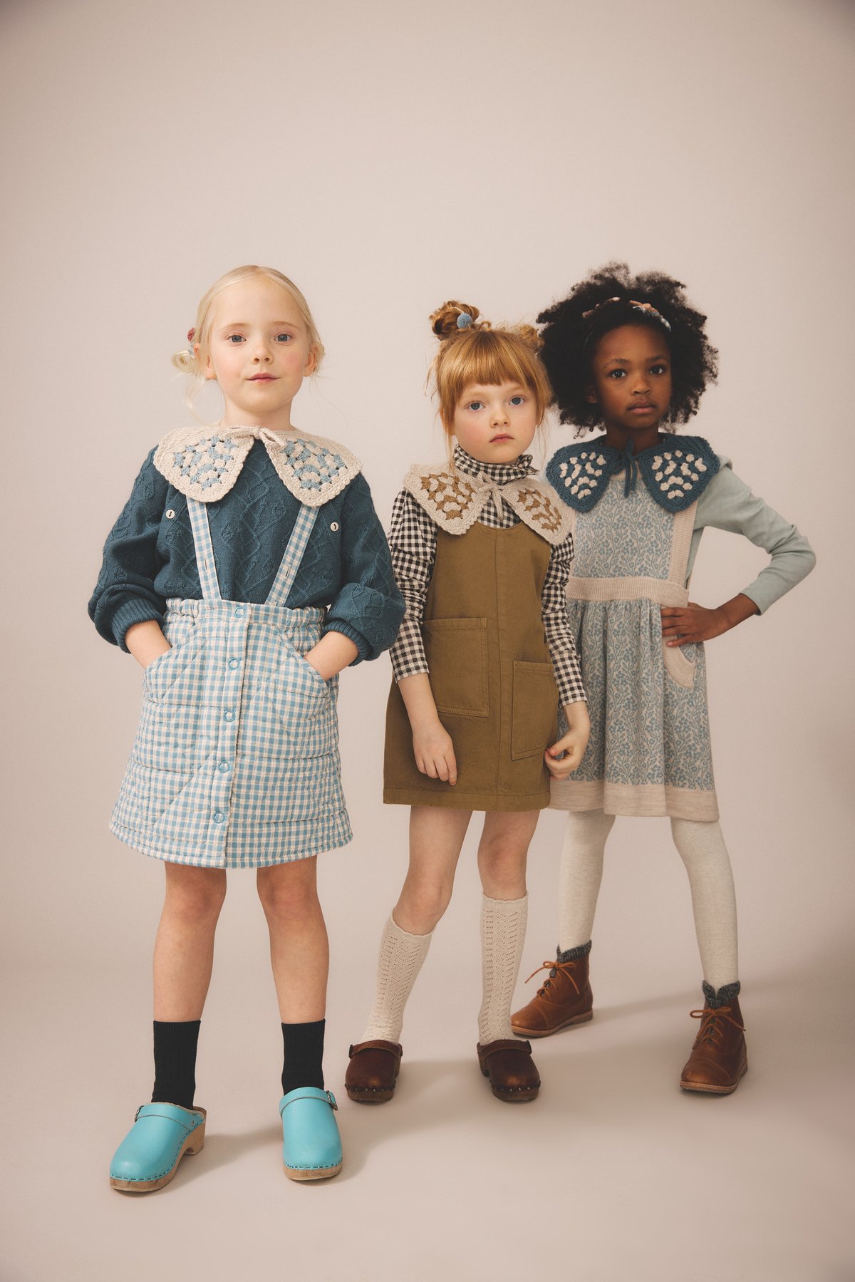 SOOR PLOOM 】Harlyn Pinafore, Gingham, Oasis |