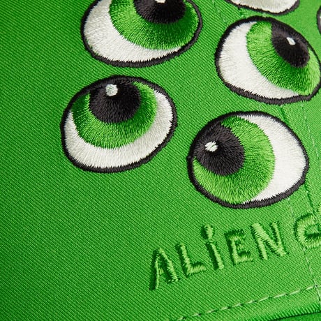 【 MINI RODINI 】Aliens unlimited rabbit ear cap - Green