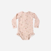 【Quincy Mae】 OLIVIA RASHGUARD ONE-PIECE || CHERRIES
