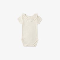 【 Rylee + Cru 】RUFFLE COLLAR BODYSUIT || IVORY
