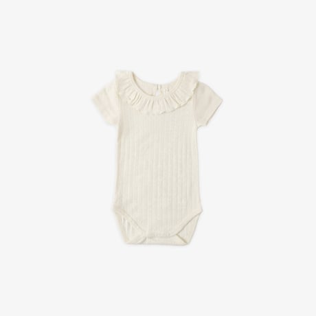 【 Rylee + Cru 】RUFFLE COLLAR BODYSUIT || IVORY