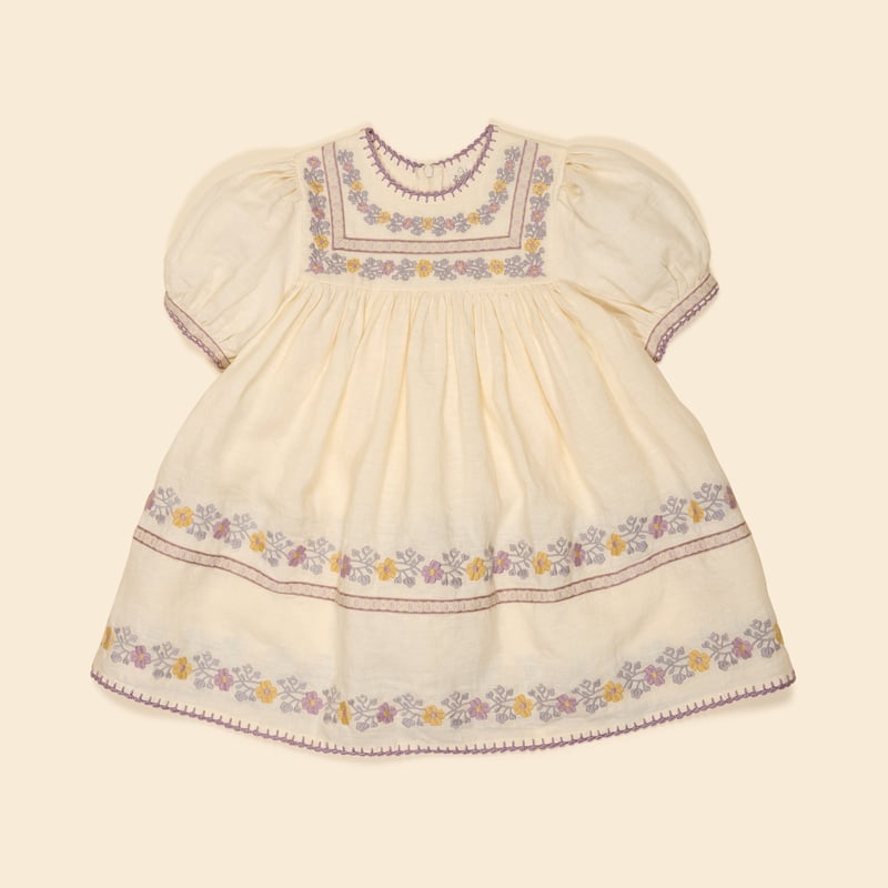 last 1【 Apolina 】 PATSY RIBBONS DRESS - CREAM |