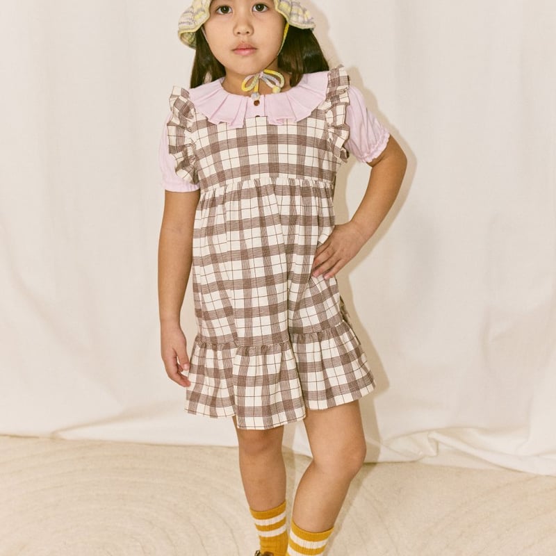 Misha&Puff】 RUFFLE SLEEVE DRESS (COLA PIAZZA)