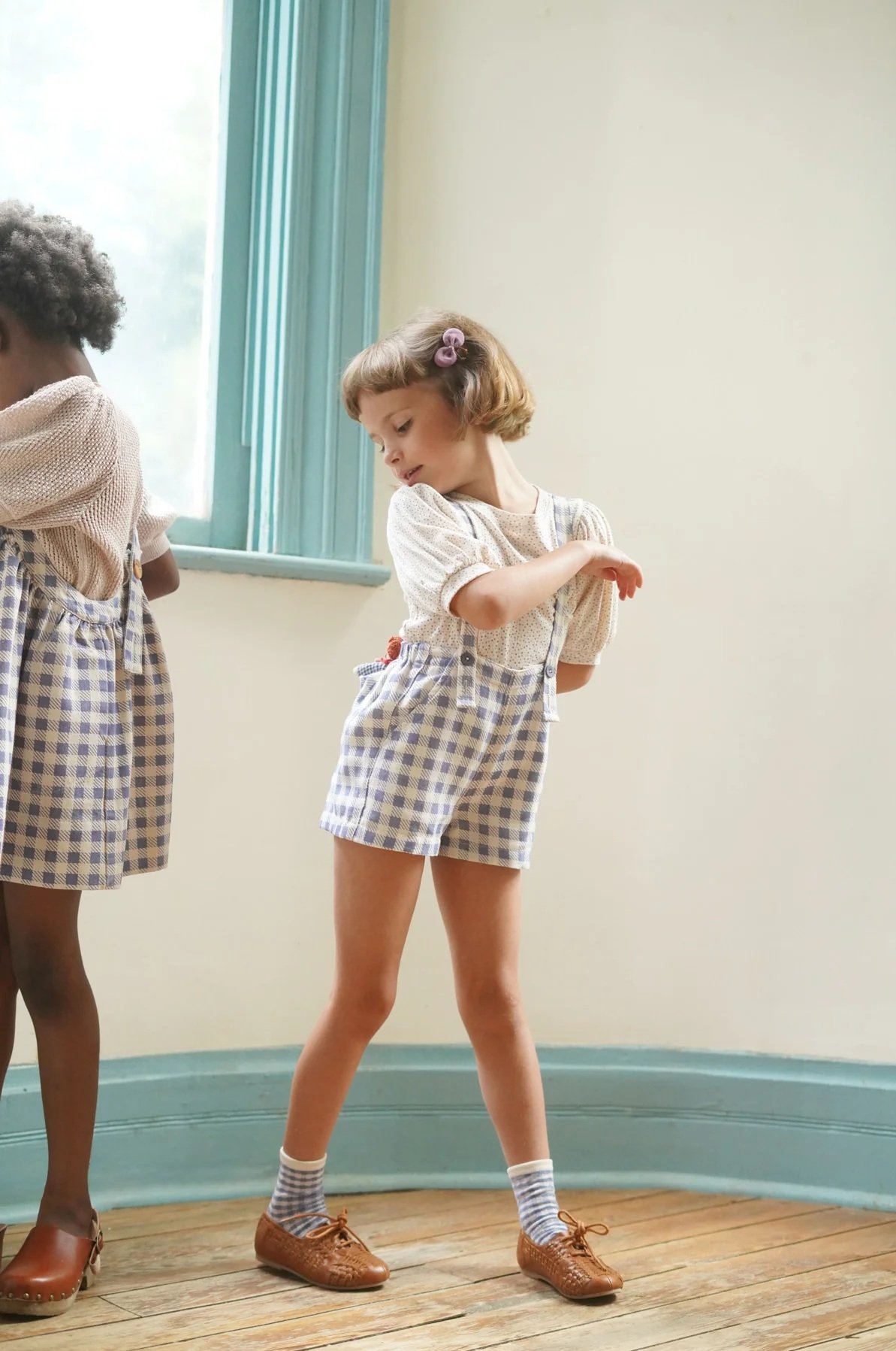 8yサイズ【 SOOR PLOOM 】Enid Shortall, Gingham Print