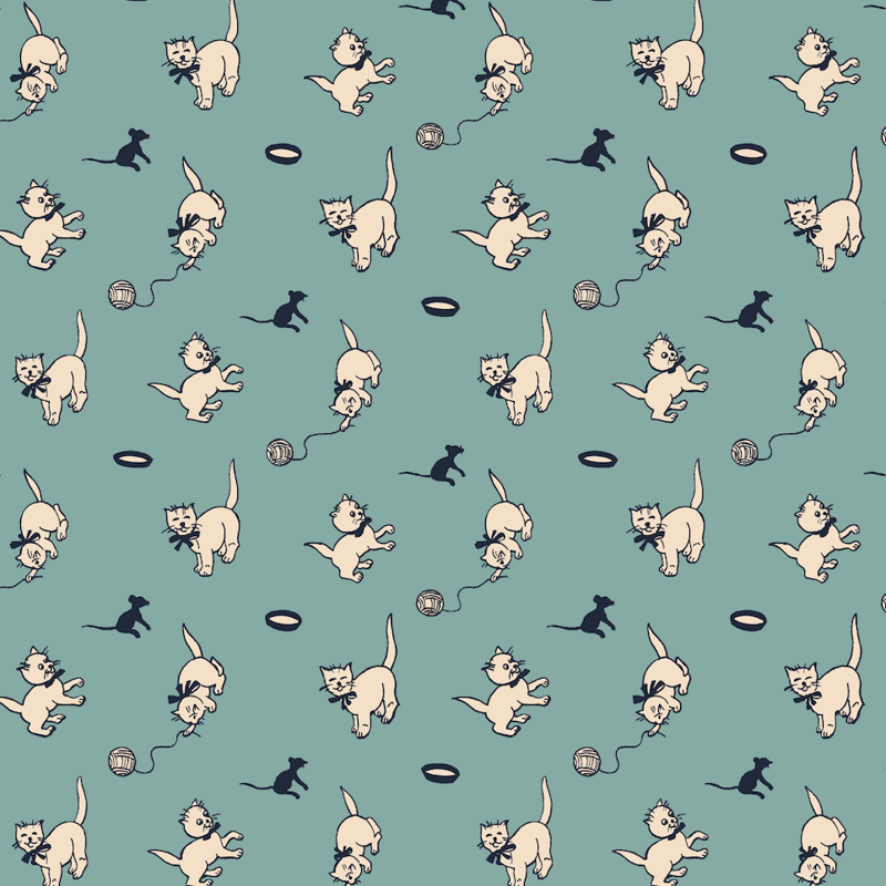 misha&puff pierrot onesie sage 猫 9-12