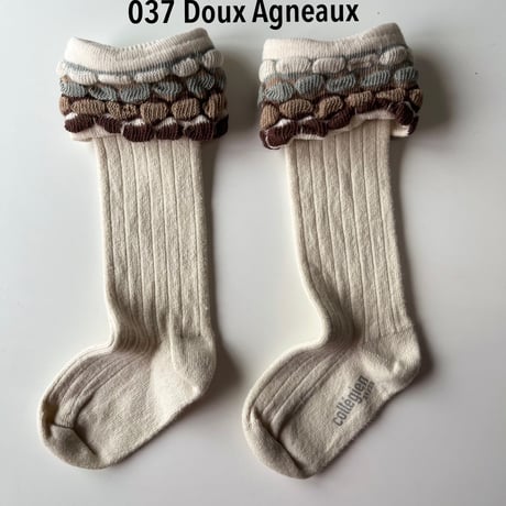 アウトレット【Collegien 】2969 Steph - Knee-high Socks with Gadroon Knit Folded Cuff