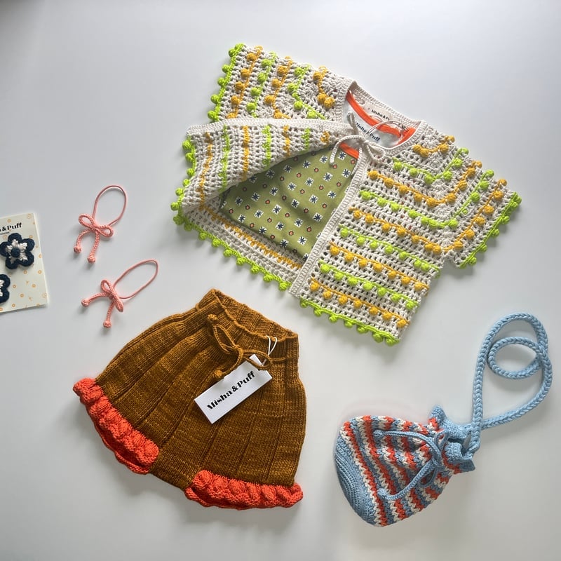 Misha&Puff】 Isla Tie Cardigan - 007 Marzipan