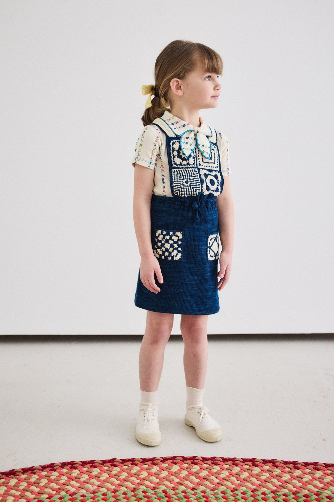 Misha&Puff】Crochet Afghan Pinafore/ Celestial