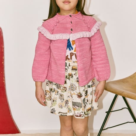 【Misha&Puff】 RUFFLE CARDIGAN (AZALEA)