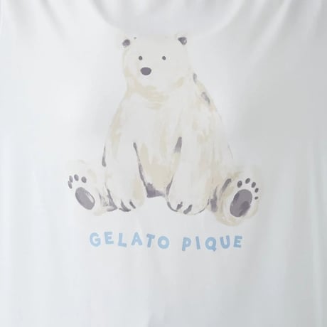 【 gelato pique 】 PWCT262278  接触冷感ｼｰｱﾆﾏﾙ柄ﾜﾝﾎﾟｲﾝﾄT MNT