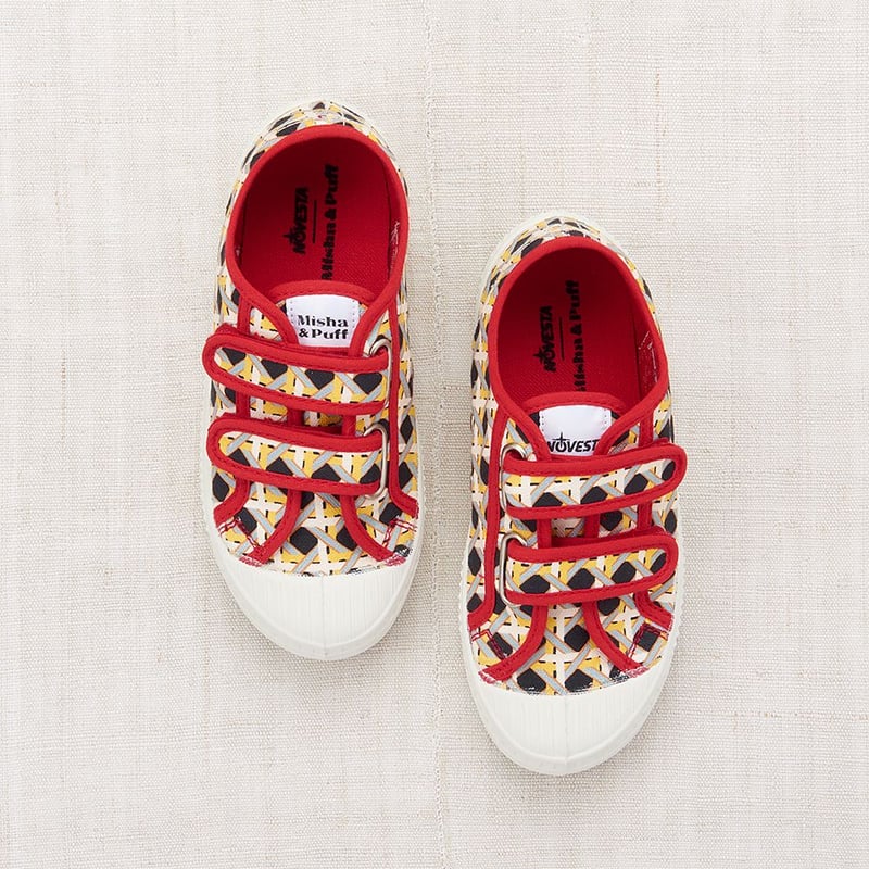 Misha&Puff】Velcro Sneaker-036 Licorice Lattice Misha&Puff】Velcro Sneaker-036 Licorice Lattice