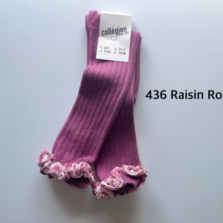 【 Collegien 】2978 CLOTHIDE - Velvet-trim Ribbed Knee-high Socks