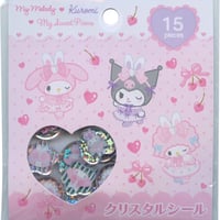 サンリオ マイメロディ・クロミ・マイスウィートピアノ クリスタルシール ピンク