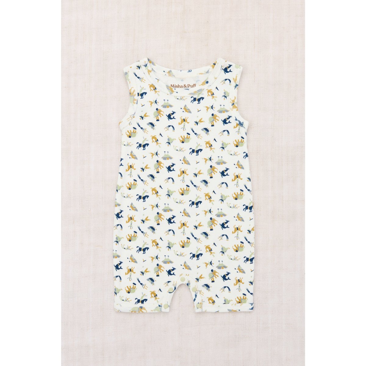 Misha&Puff】BABY TANK ROMPER (MARZIPAN CIRCUS)