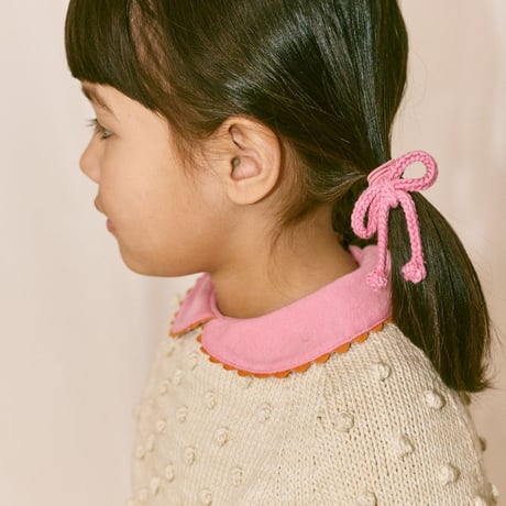 【Misha&Puff】 RICKRACK COLLAR TEE (AZALEA)