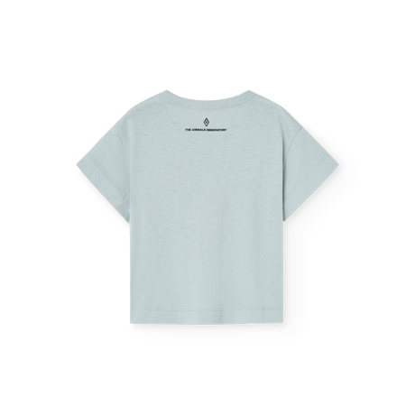 【The Animals Observatory】 PANGOLIN BABY T-SHIRT - BLUE
