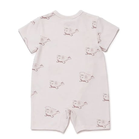 【 gelato pique 】 PBCO262451 BABY接触冷感ｼｰｱﾆﾏﾙ柄ﾛﾝﾊﾟｰｽ PNK（size 70, 80）