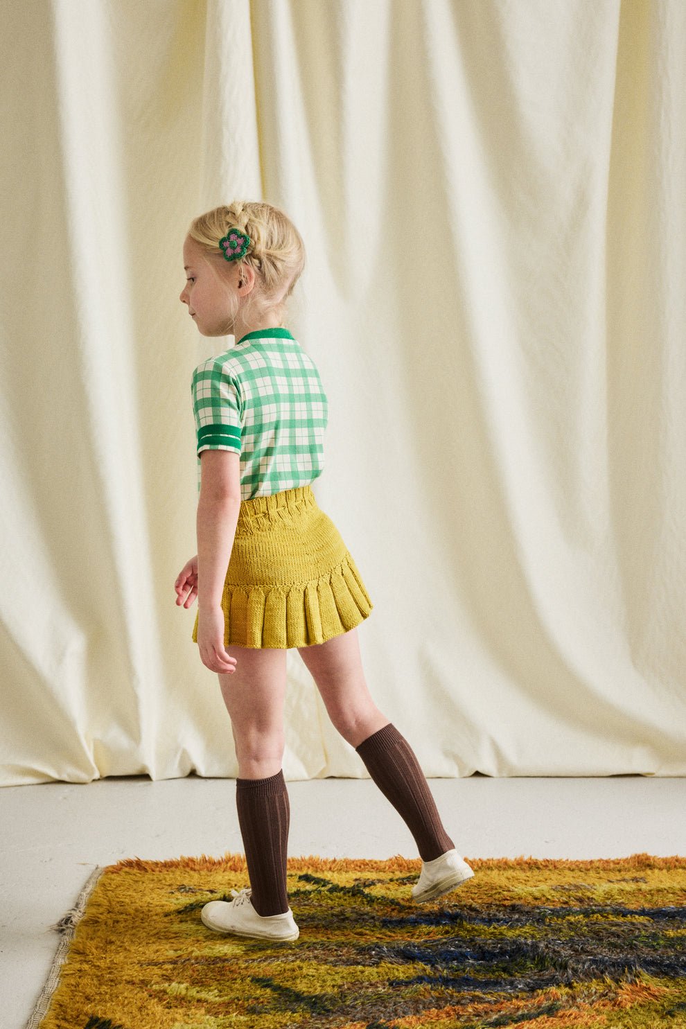 スカート Misha & Puff Skating Pond Skirt Skating Pond Skirt in Ink by Misha & Puff – Junior Edition