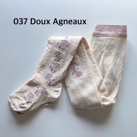 【 Collegien 】5599 Anthéa - Jacquard Flower Pointelle Tights