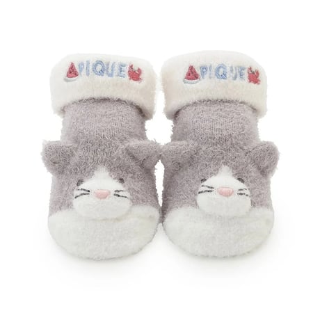 【 gelato pique 】 PBGS262537  BABYｽﾑｼｰｻｲﾄﾞｷｬｯﾄｿｯｸｽ BRW（size7~9cm）
