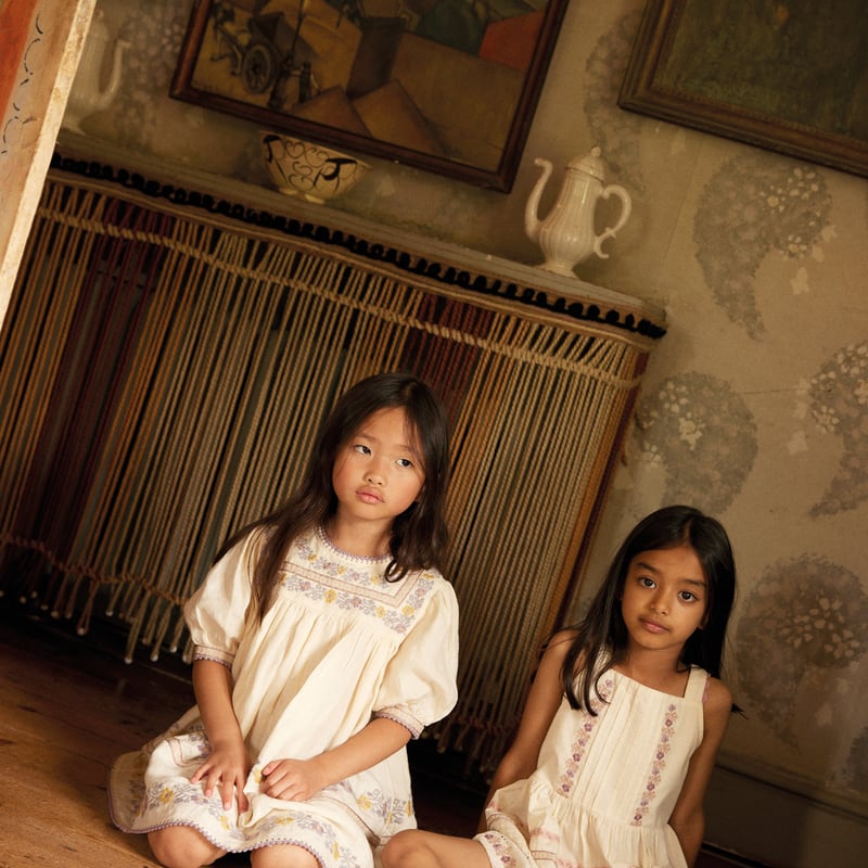 Apolina 】 PATSY RIBBONS DRESS - CREAM | MIK & CO