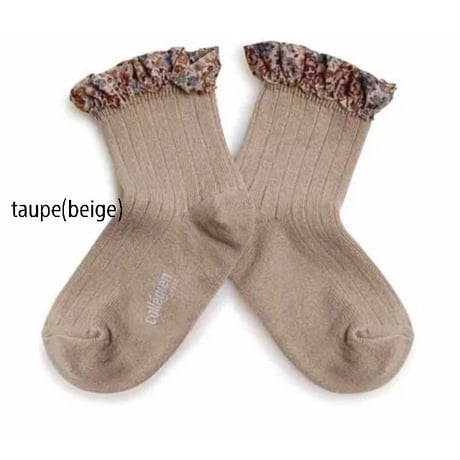 【Collegien】3458 Charlotte Liberty Ruffle Ankle Socks