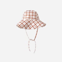 【 Rylee + Cru 】FLOPPY SWIM HAT || CHERRY CHECK