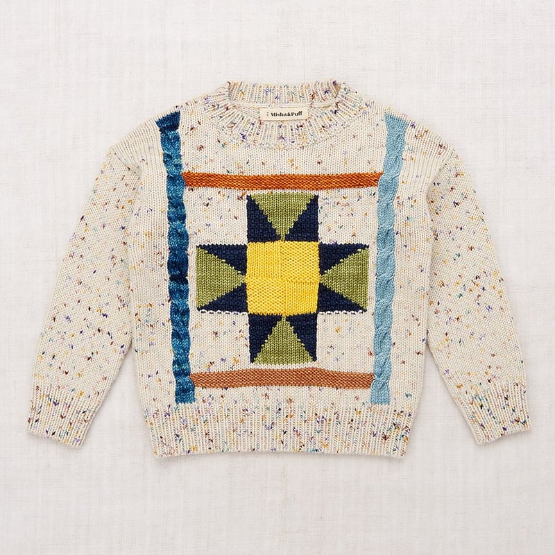 Misha&Puff】Nova Quilt Pullover-112 Iris Confet Misha&Puff】Nova Quilt Pullover-112 Iris Confet