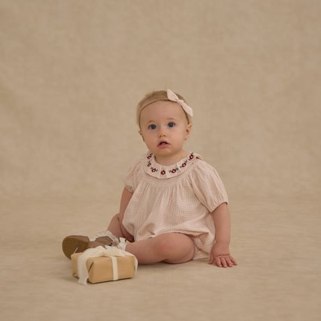 【 Rylee + Cru 】   LULA ROMPER || PETAL GINGHAM