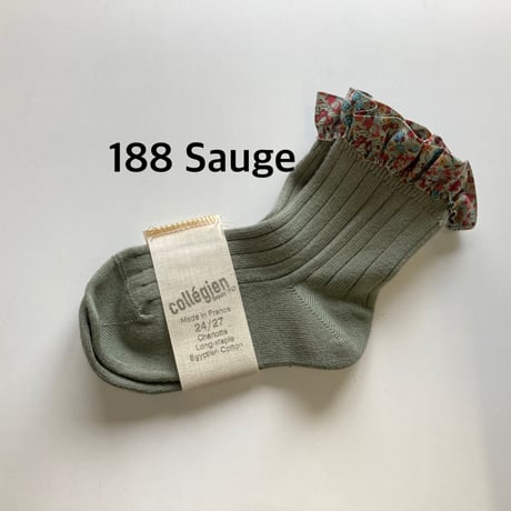【Collegien】3458 Charlotte Liberty Ruffle Ankle Socks