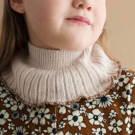【 Collegien 】8510 Virginie - Ribbed Merino Wool Neck Warmer