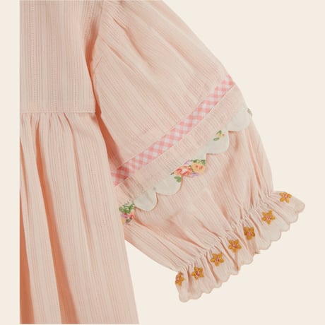 【Emile et Ida】 EMBROIDERED BLOUSE - COQUILLAGE