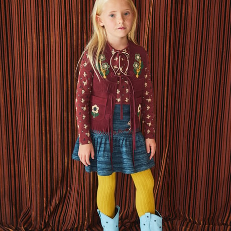 【Misha&Puff】Kitten Tangle Skirt (Blue Smoke)