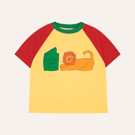 【The Campamento】 Reading Lion T-shirt - YELLOW