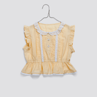 【 little cotton clothes 】Freya Blouse in Butter Yellow