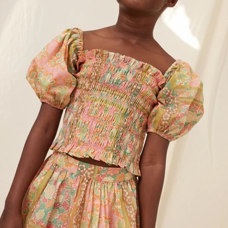 【Bebe Organic】Claire Skirt - Floral Patchwork