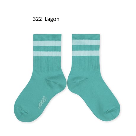 【collegien】8470 Nico - Ribbed Varsity Crew Socks