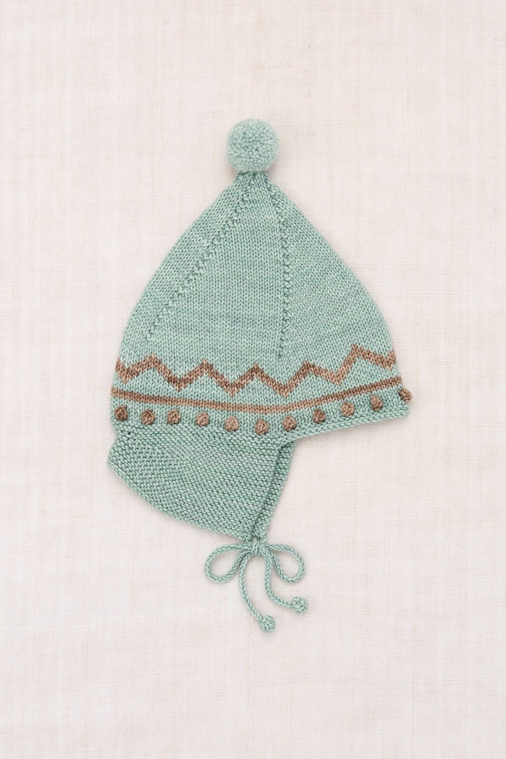 Misha&Puff】Zig Zag Pointy Peak Hat (Sage) | MI