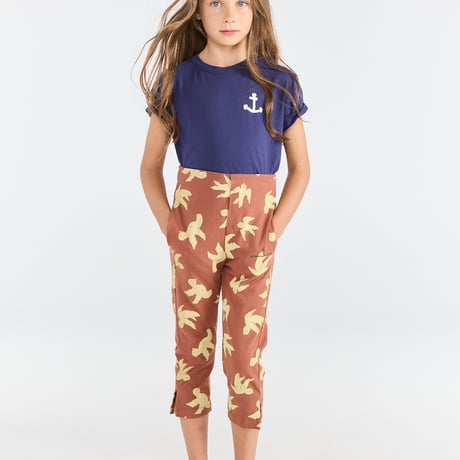 【The Animals Observatory】 ROOSTER KID T-SHIRT - DEEPBLUE