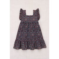 【Misha&Puff】Ruffle Sleeve Dress (Madder Root Folk Tile)