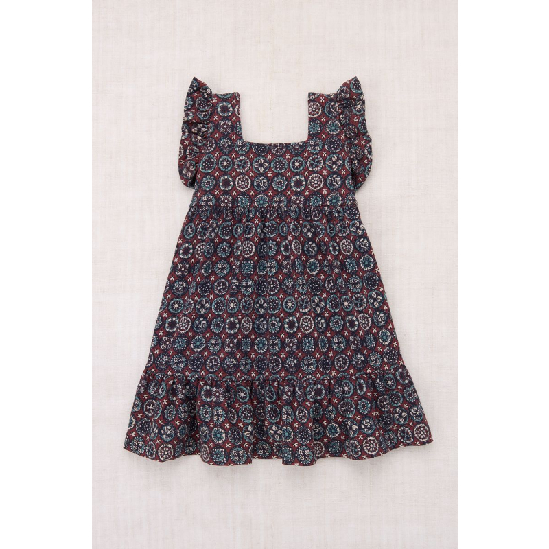 Misha&Puff】Ruffle Sleeve Dress (Madder Root Fo
