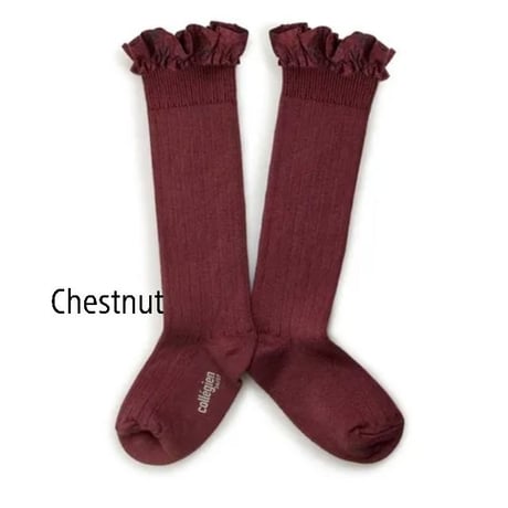 【collegien】2956 Elisabeth Liberty® Ruffle Knee-High Socks
