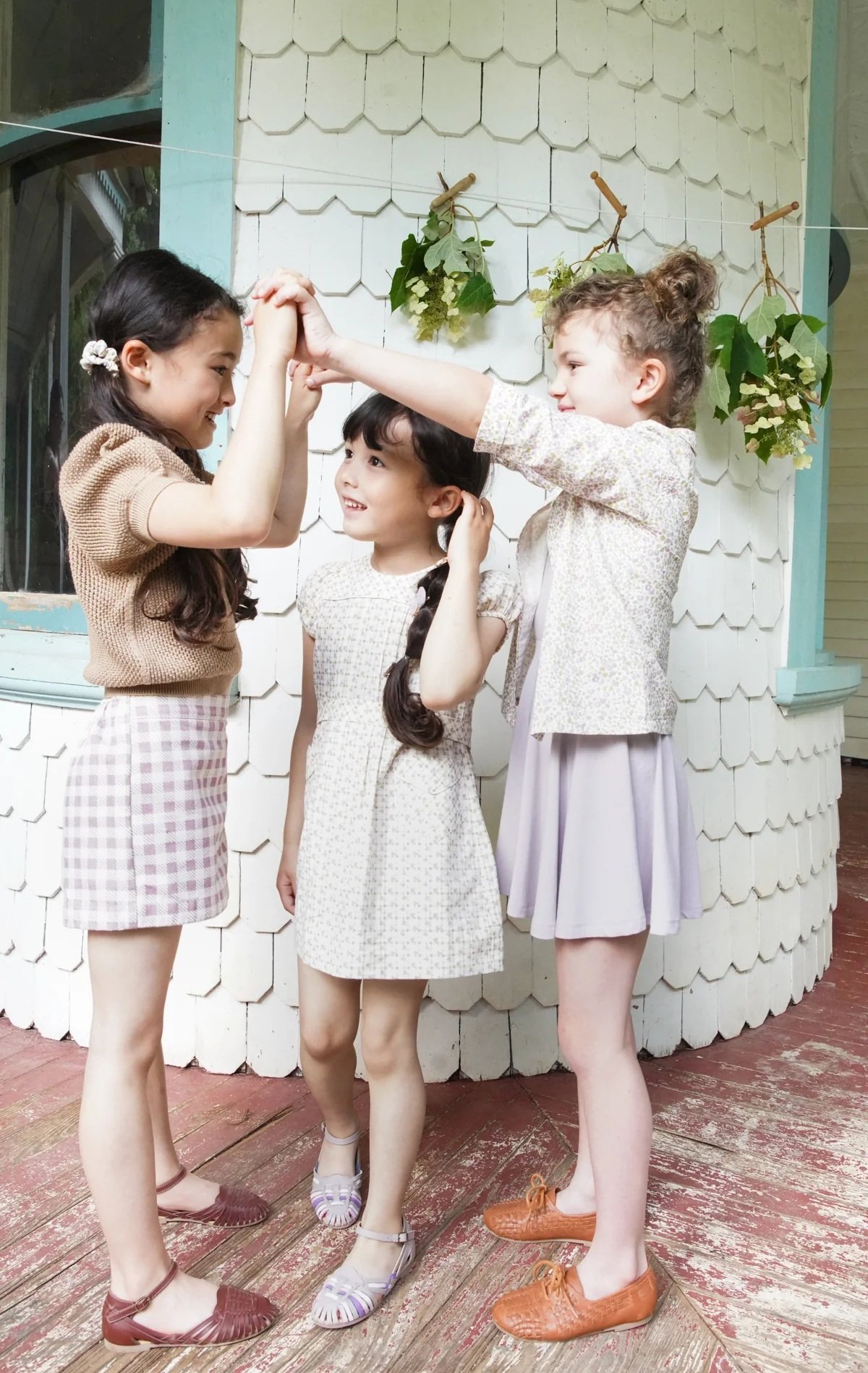 SOOR PLOOM 】Ismay Dress, Checker Rose Print, SOOR PLOOM 】Ismay Dress, Checker Rose Print,
