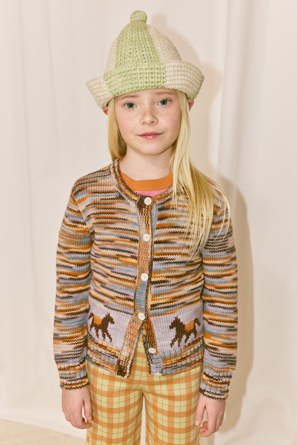 Misha&Puff】 HORSE TROT CARDIGAN (VIOLA SPACE D