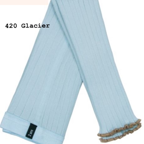 【 Collegien 】5985 Severine - Lettuce-trim Ribbed Footless Tights