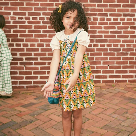 【Misha&Puff】 Agatha Dress/ Hazy Lilac Harleqquin Dots