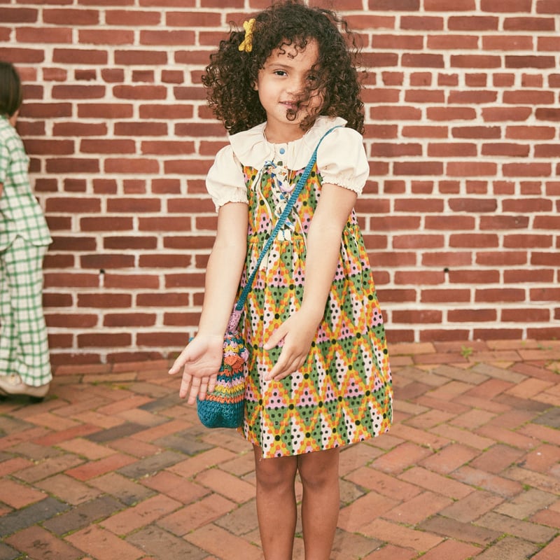 Misha&Puff】 Agatha Dress/ Hazy Lilac Harleqqui