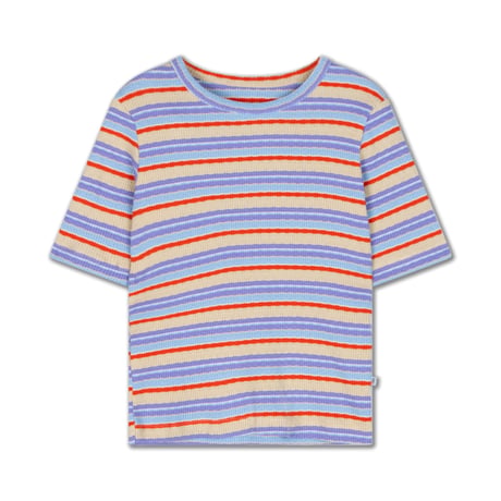 Drop2【Repose AMS】 slim tee-multi stripe