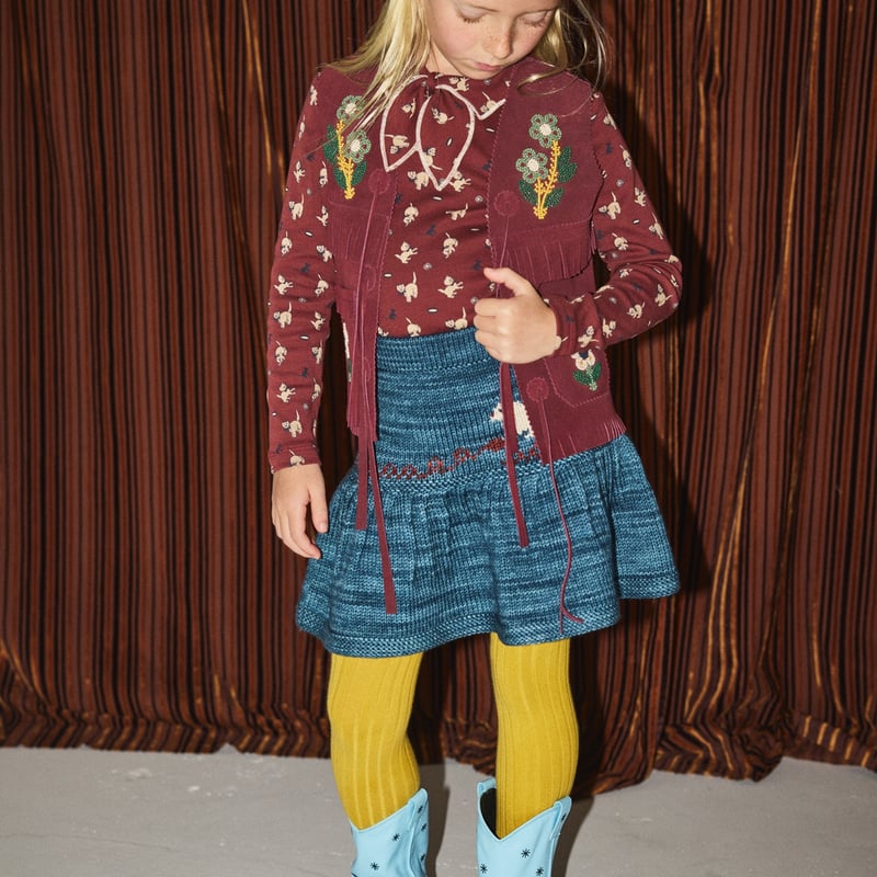 Misha&Puff】Kitten Tangle Skirt (Blue Smoke) |